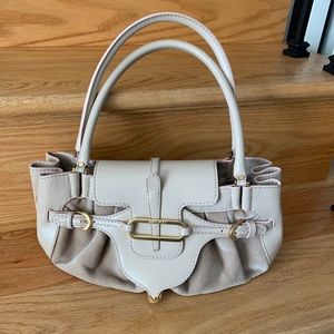 Leather suede.  Jimmy choo.  Small purse.